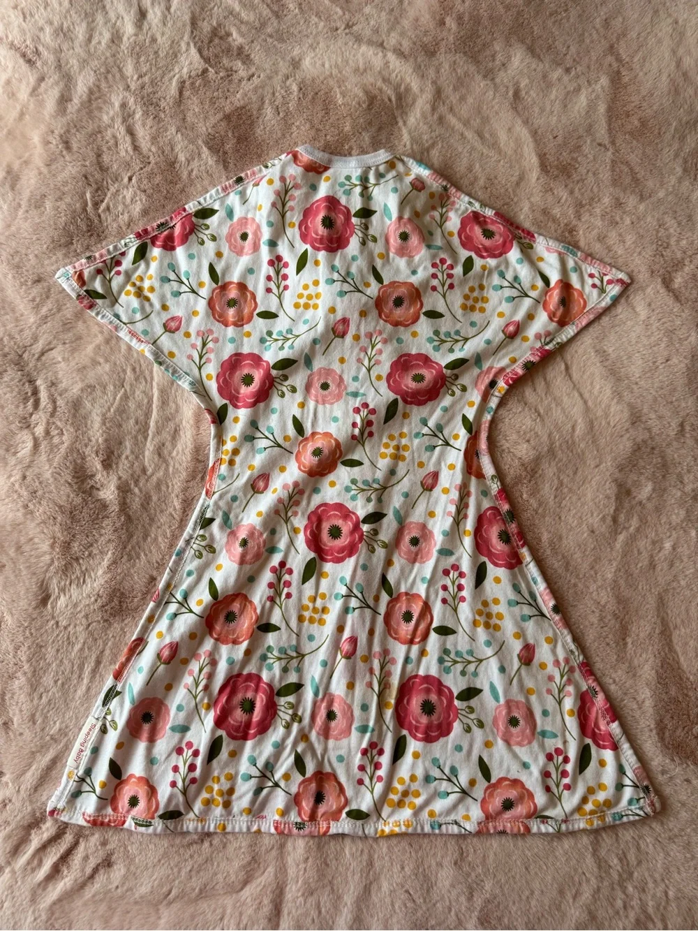 Sleeping Baby Zipadee-Zip Transition Swaddle Sleep Sack Floral Size Small